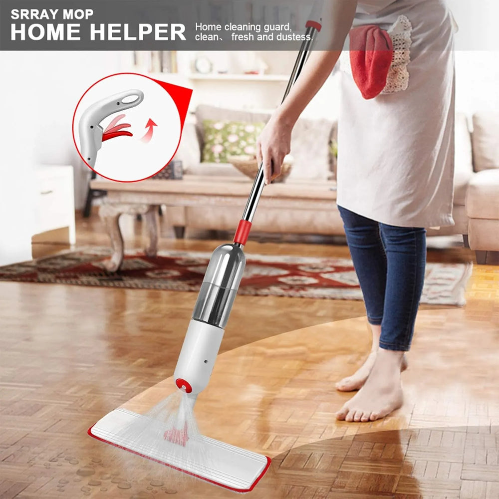 Spray Mop – 360° Rotating Floor Cleaner with Microfiber Pad