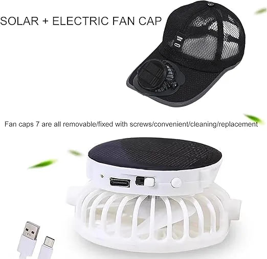 Cooling Fan Baseball Cap – Breathable Mesh Summer Sun Hat