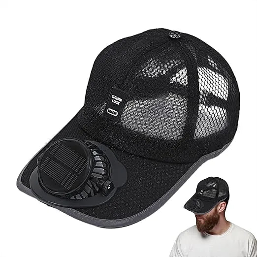 Cooling Fan Baseball Cap – Breathable Mesh Summer Sun Hat