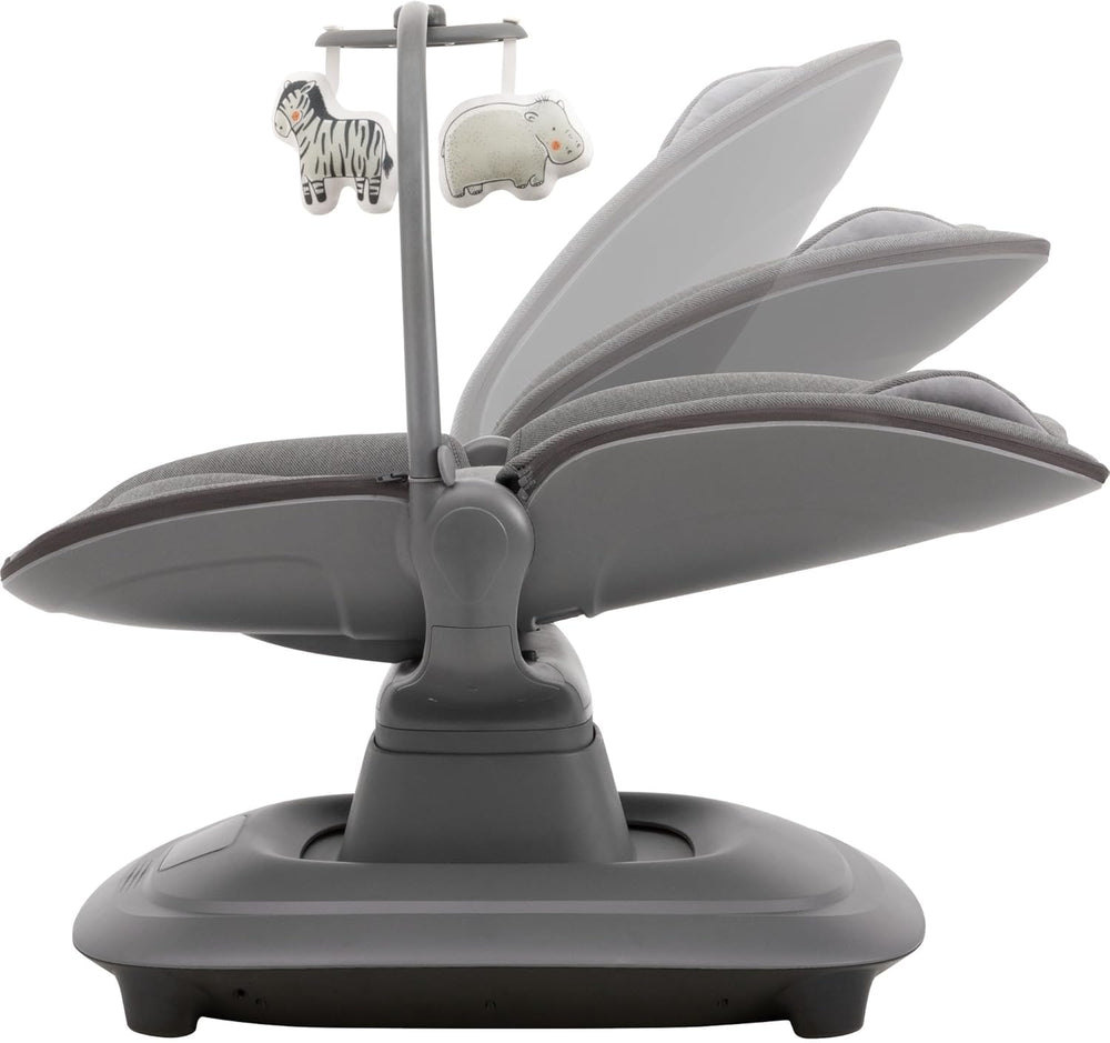 Multi-Motion Baby Cradle  – 360° Rotating Electric Rocker with Music & Mosquito Net