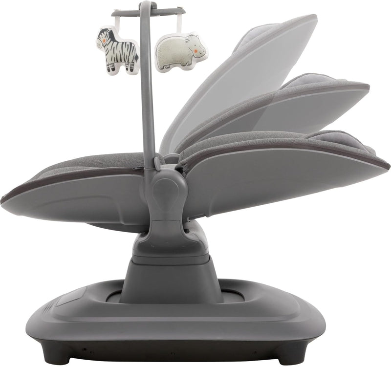 Multi-Motion Baby Cradle  – 360° Rotating Electric Rocker with Music & Mosquito Net