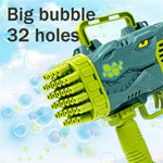 Dinosaur Bubble Bazooka – Automatic Gatling-Style Colorful Bubble Gun with Lights