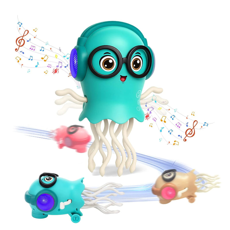 Dancing Octopus Toy with Music & Lights – 360° Rotating Tentacles