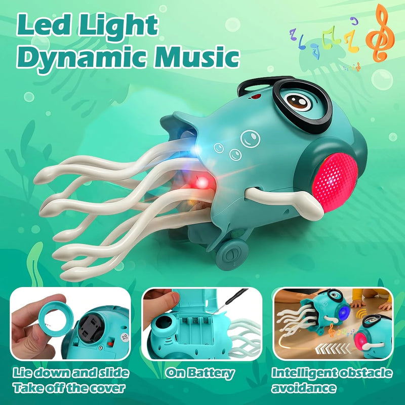 Dancing Octopus Toy with Music & Lights – 360° Rotating Tentacles