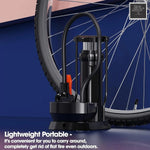 High-Pressure Foot Pump – Compact Horizontal Bar Tire Inflator with Precision Pressure