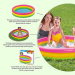 3-Ring Inflatable Sunset Glow Pool – Multifunctional Kids' Swimming Pool, Ball Pit, and Pet Bath
