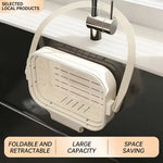 Hanging Foldable Kitchen Sink Drain Basket –  & Storage Strainer Caddy