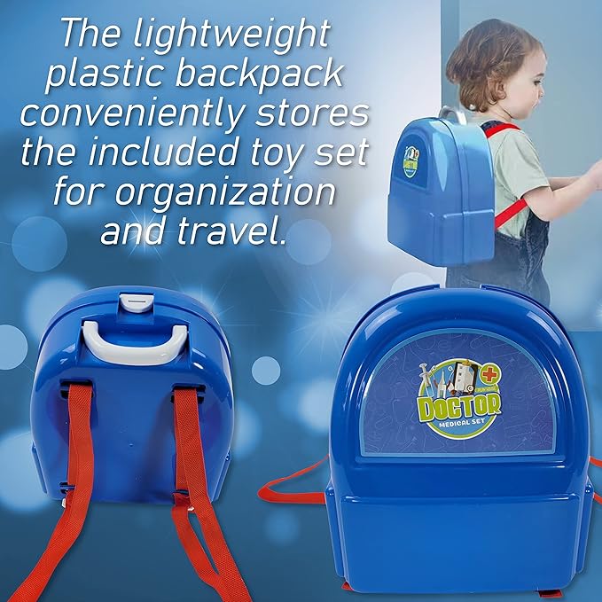 2-in-1 Portable Backpack Role-Play Set – Interactive Educational Toy for Kids