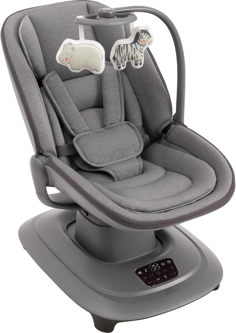 Multi-Motion Baby Cradle  – 360° Rotating Electric Rocker with Music & Mosquito Net