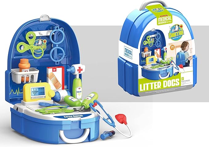 2-in-1 Portable Backpack Role-Play Set – Interactive Educational Toy for Kids