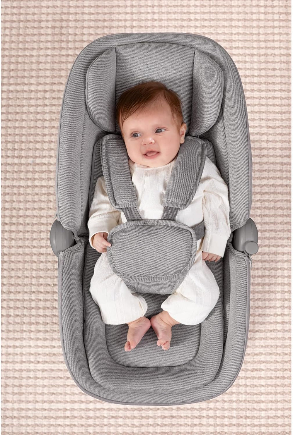 Multi-Motion Baby Cradle  – 360° Rotating Electric Rocker with Music & Mosquito Net