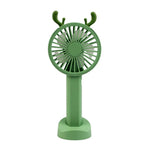 Electric Fans Creative Antlers Mini USB Charging Handheld Fan with Phone Holder