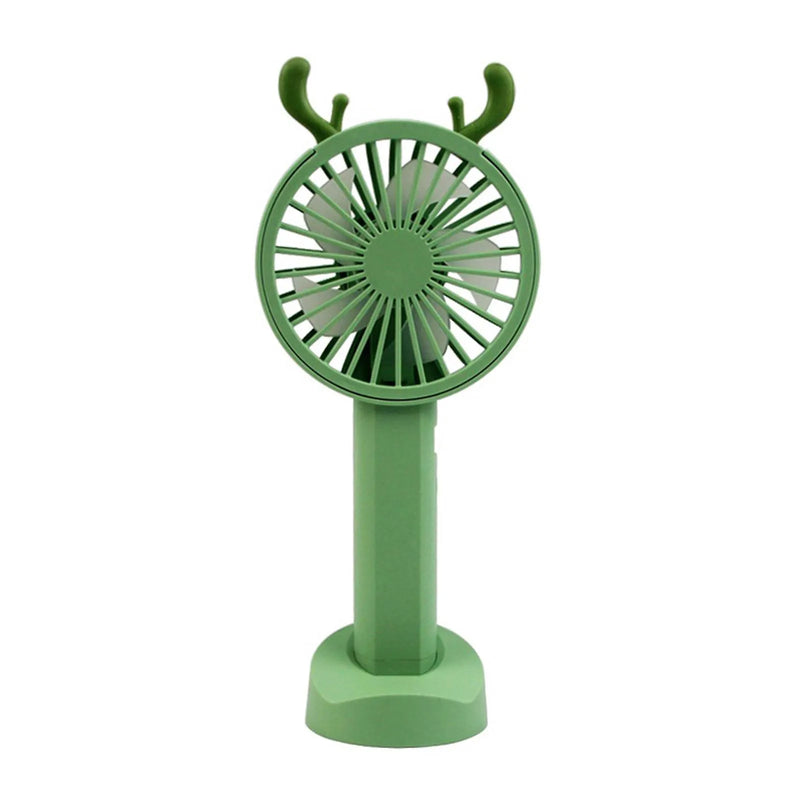 Electric Fans Creative Antlers Mini USB Charging Handheld Fan with Phone Holder