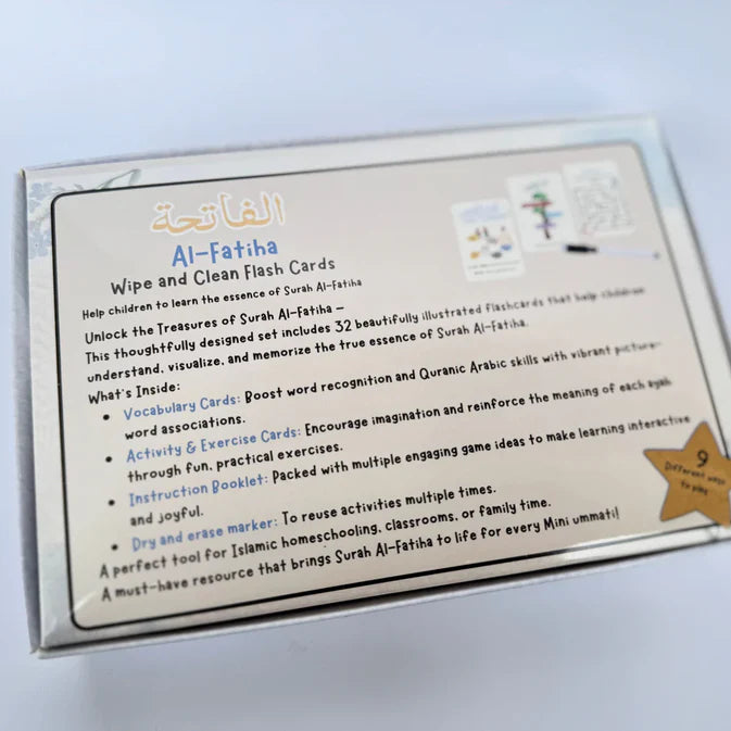Surah Al-Fatiha WipSurah Al-Fatiha Wipe & Clean Flash Cardse & Clean Flash Cards