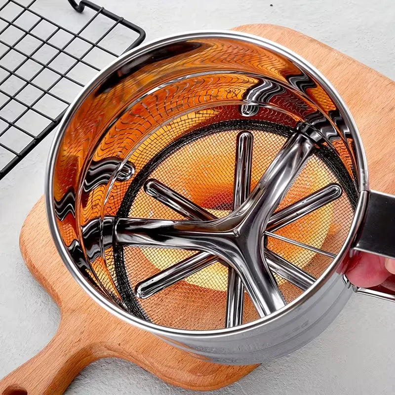 Handheld Stainless Steel Flour Shaker Mesh Flour