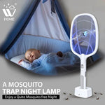 Smart 2-in-1 Electric Bug Zapper – Rechargeable Mosquito Swatter & Trap