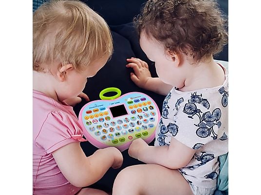 Apple-Shaped Educational Learning Computer – Interactive Toddler Tablet with LED Screen & Music