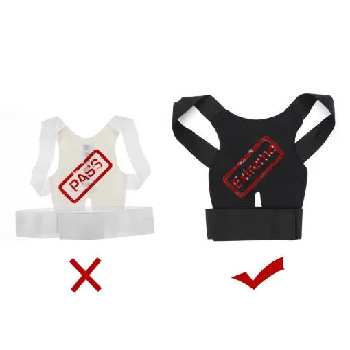 Adjustable Back Posture Corrector Belt – Heavy-Duty Lumbar Support Brace for Office, Fitness