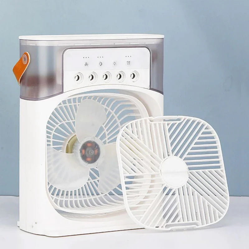 Portable Water Spray Cooling Fan – Mini Desktop Air Cooler