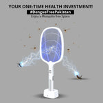 Smart 2-in-1 Electric Bug Zapper – Rechargeable Mosquito Swatter & Trap