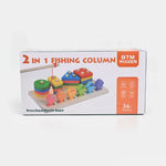 Wooden Shape Sorter Stacking Toy - Educational Magnetic Learning Toy