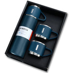 Stainless Steel Insulated Vacuum Flask Set – Hot & Cold Thermal Water Bottle