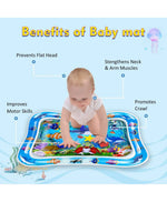 Baby Water Playmat – Ocean World Sensory Tummy Time Mat for Newborns & Toddlers