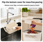 Hanging Foldable Kitchen Sink Drain Basket –  & Storage Strainer Caddy
