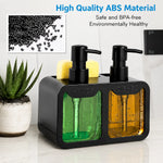 4-in-1 Dual Soap Dispenser Caddy – Kitchen Sink Organizer