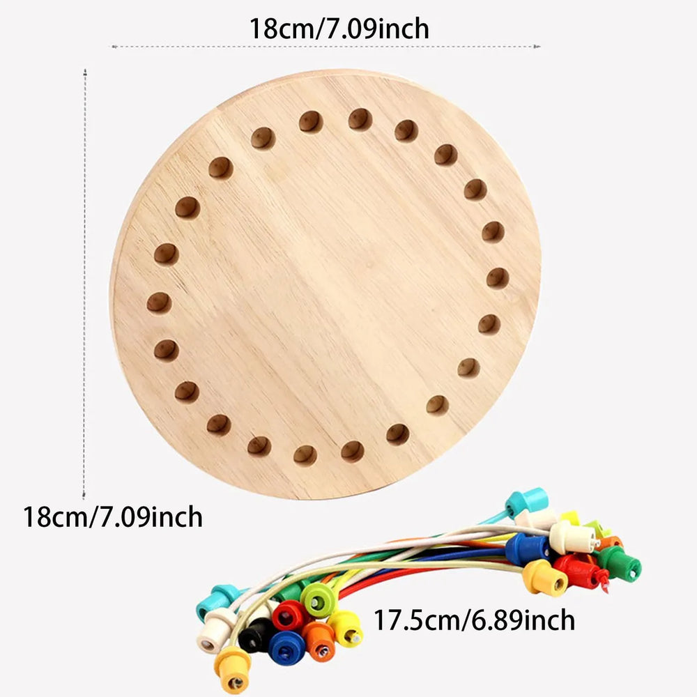 Colorful Wooden Tangle Tower Game – Enhances Logic & Spatial Thinking