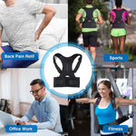 Adjustable Back Posture Corrector Belt – Heavy-Duty Lumbar Support Brace for Office, Fitness