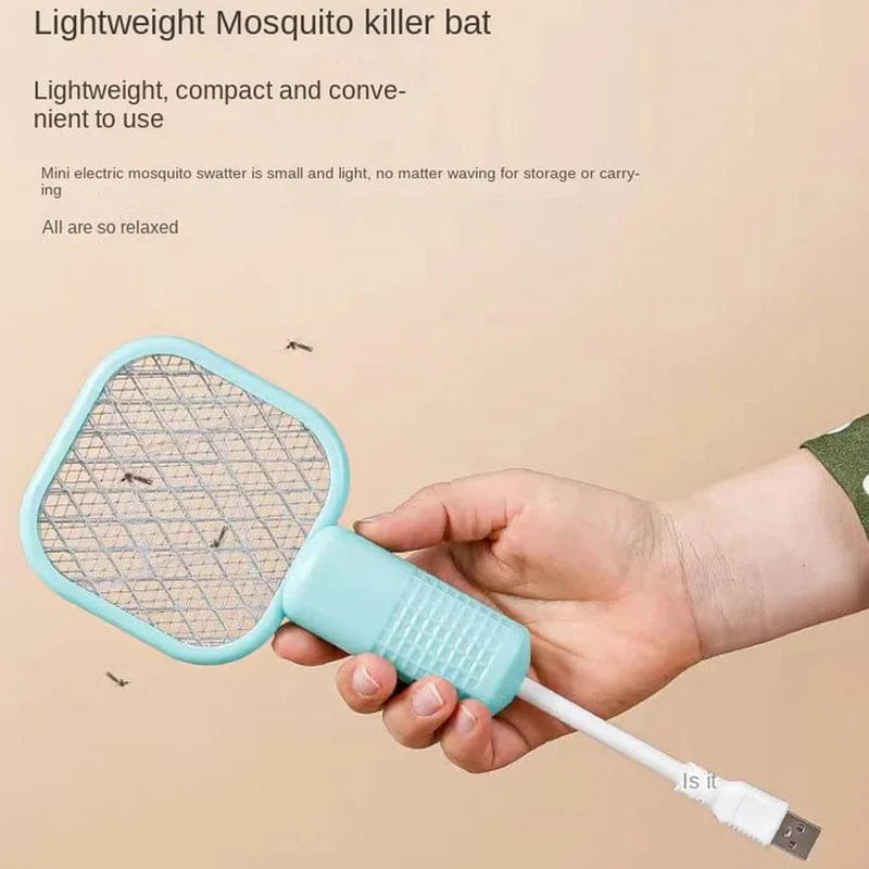 Mini USB Mosquito Swatter – Portable Electric Fly Zapper with Purple Light Trap