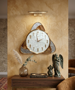 Modern Luxury Triangular Wall Clock – Abstract Geometric Timepiece