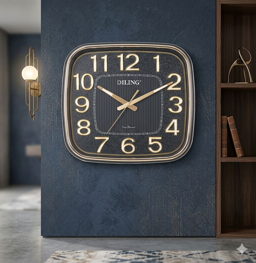 Gear Wall Clock – Luxury Moving Cog Timepiece with Roman & Linear Markers (Copy)