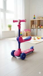 Adjustable Kids Scooty  – Multi-Color 3-Wheel Ride