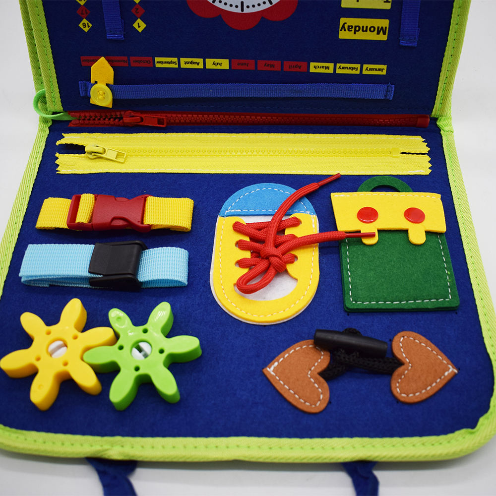 Dinosaur Multi-Skill Busy Book – 8 Pages of Interactive Educational Activities for Toddlers