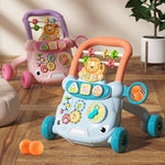 Multifunctional Baby Walker with Activity Learning Panel – Blue