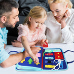 Dinosaur Multi-Skill Busy Book – 8 Pages of Interactive Educational Activities for Toddlers