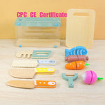 Little Kitchen Accessories + Colorful Fruit & Vegetable Cutting Toy (Pack 2)