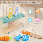 Little Kitchen Accessories + Colorful Fruit & Vegetable Cutting Toy (Pack 1)