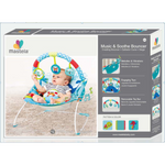 Colorful  Baby Bouncer with Toy Bar – Soft & Secure