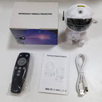 Sitting Astronaut Galaxy Projector Lamp – LED Star Night Light for Bedroom Decor