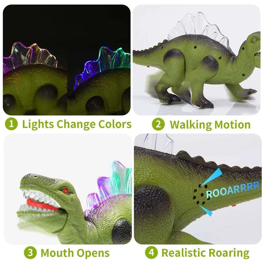 Electronic Walking Spinosaurus Dinosaur Toy with Lights and Roaring Sound