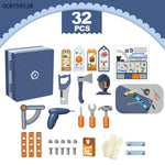 Kids Engineering Tool Set 30 Pcs Pretend Play Kit