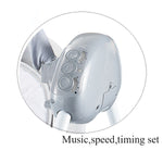 Electric Baby Swing with Remote Control – Soft Padded Seat & Hanging Toys | Music & Timer Function