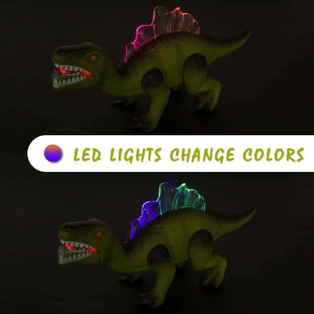 Electronic Walking Spinosaurus Dinosaur Toy with Lights and Roaring Sound