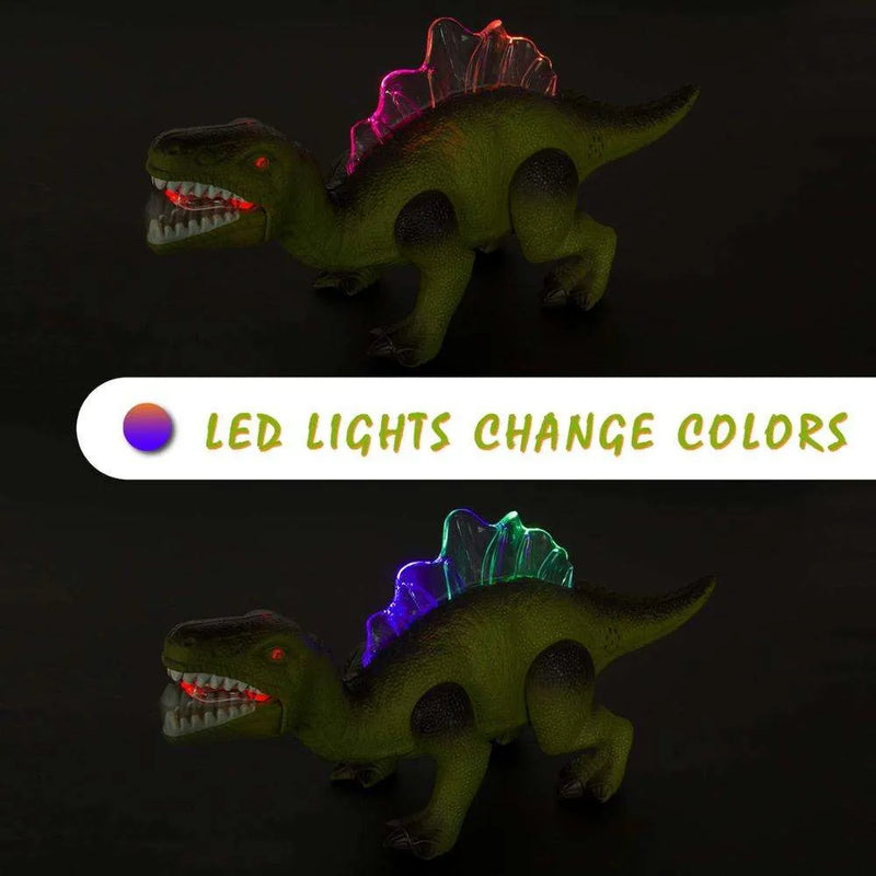 Electronic Walking Spinosaurus Dinosaur Toy with Lights and Roaring Sound