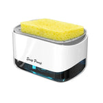 2-in-1 Dish Soap Dispenser & Sponge Holder  – One-Hand Press