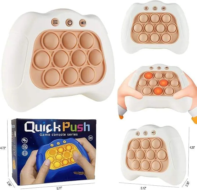 Electronic Pop Push Game Console – Interactive Light-Up Fidget Toy