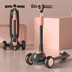 3-Wheel Kids Scooter with Adjustable Seat & Handlebar  3 Colors